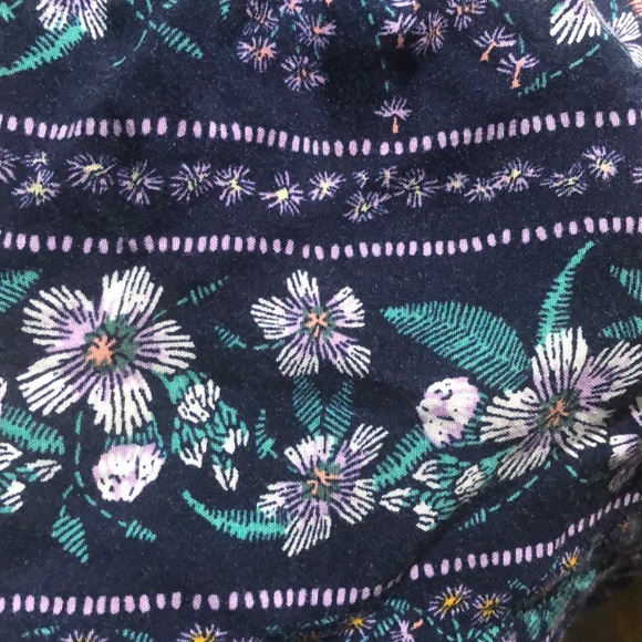 Navy dress with colorful flower patterns - Picture 3 of 5